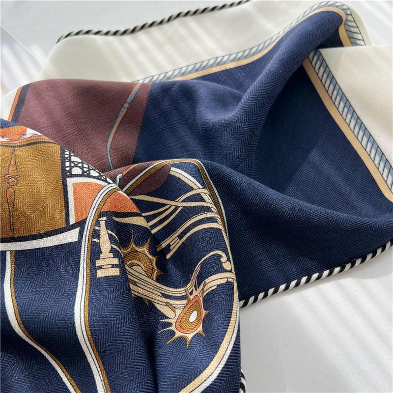 Роскошный шелковый шерстяной шарф Mulberry, треугольный шарф, офисный женский шарф-повязка для волос, женский шарф-шаль