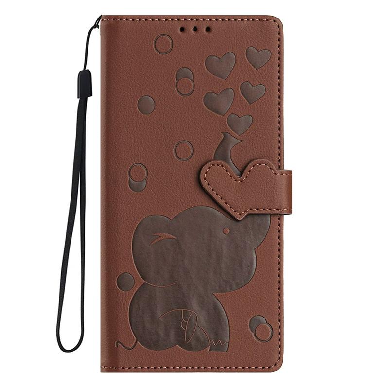 Кошелек Кожаный Милый Чехол Слон Для Xiao Mi Redmi Note 13 ProPlus 12 12S 11 10 Pro Mi 11T 12T 13T Pro Redmi 12 13 13C Чехол