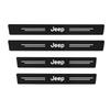 4PCS High Quality Carbon Fiber Car Door Sill Protector Anti-Scratch Sticker for Jeep Renegade Wrangler JK JL Grand Cherokee ALY1