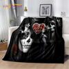 3D Gothic Horror Female Skull Dead Girl Soft Plush Blanket,Flannel Blanket Throw Blanket for Living Room Bedroom Bed Sofa Picnic