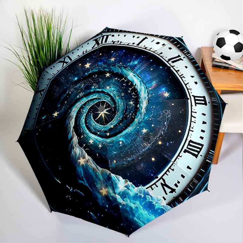 Navigational Compass Umbrella Automatic Open/close, Sturdy Iron Frame & 8-Rib Struct, Umbrella for Women & Men, Christmas Gifts