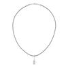 Классическое двустороннее ожерелье Jbans с пуговицей и линейным узором (J2302-An144_Bk)