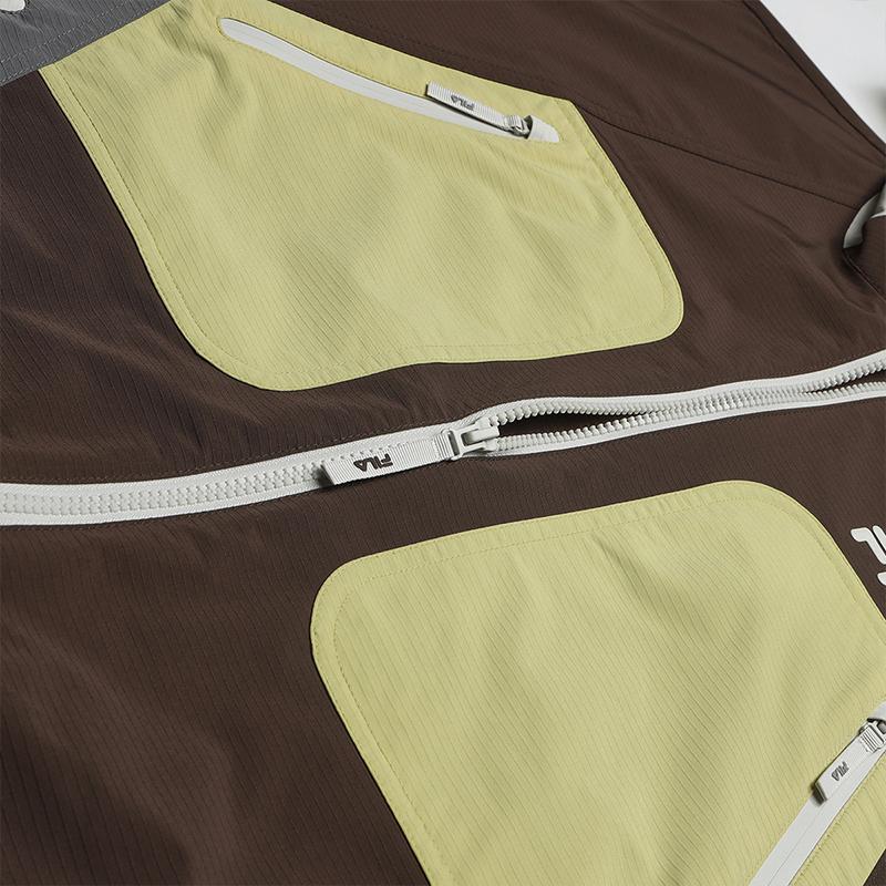 Fila Оригинальная Модная Ретро Повседневная Универсальная Удобная Стильная Вязаная Куртка с Капюшоном Мужские куртки F11M539706F-BN