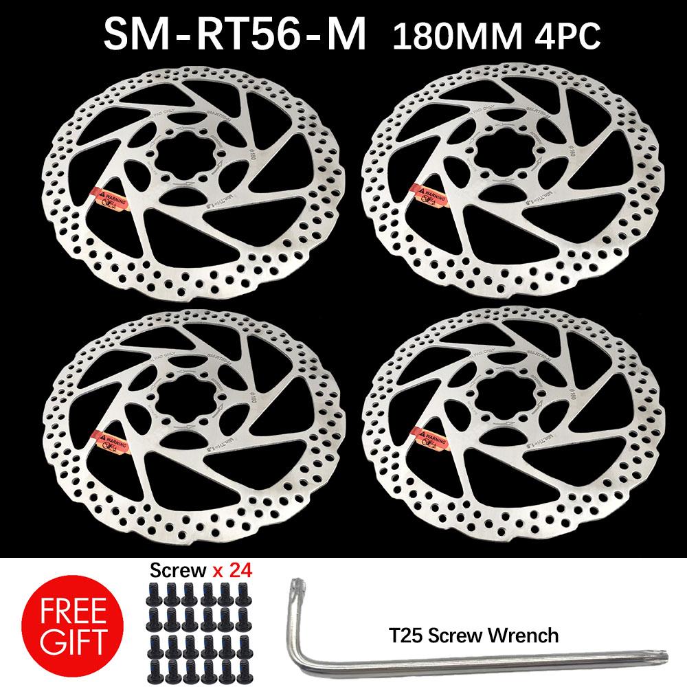 Тормозной ротор DEORE SM RT56 160MM 180MM 6-болтовый, подходит для ротора дискового тормоза горного велосипеда, запчасти для велосипеда