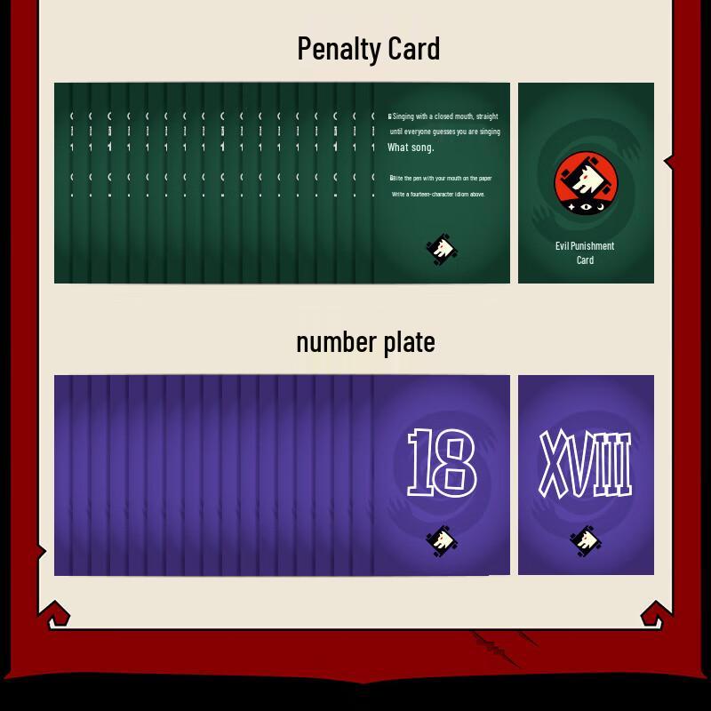 Werewolf Board Game Card Set