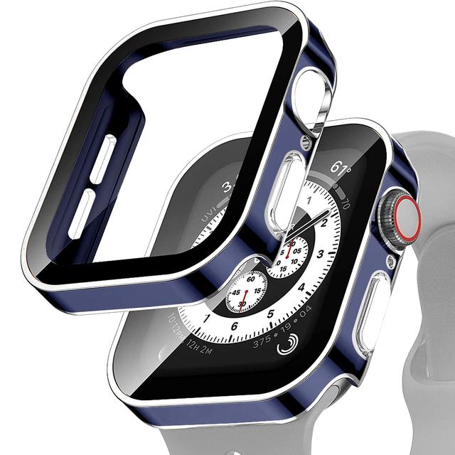 Чехол для Apple Watch Case 46мм 42мм 45мм 44мм 49мм 41 40мм Защитное стекло для экрана Серия 11 10 7 8 9 SE 6 5 4 Ultra 3
