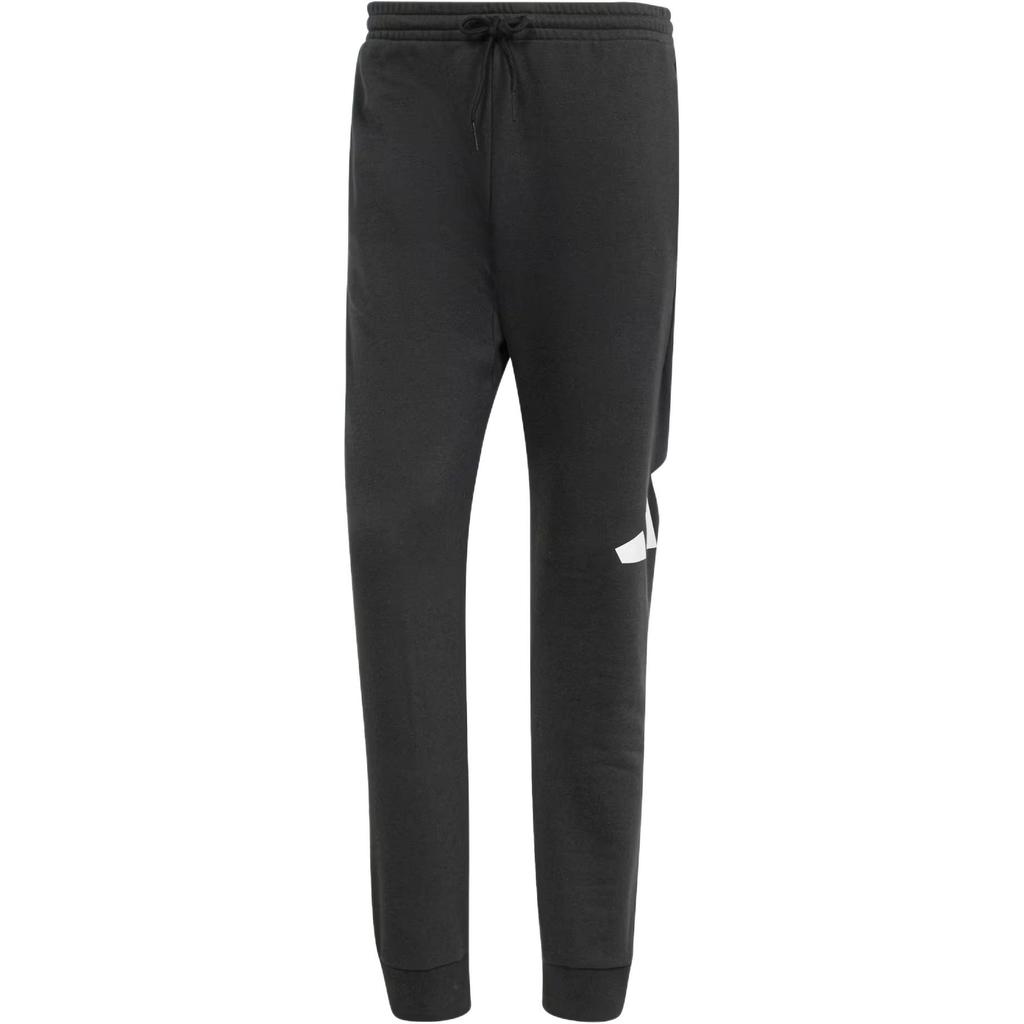 adidas ESSENTIALS Спортивные штаны из французского терри с большим логотипом Мужские Черный/Белый IN6163