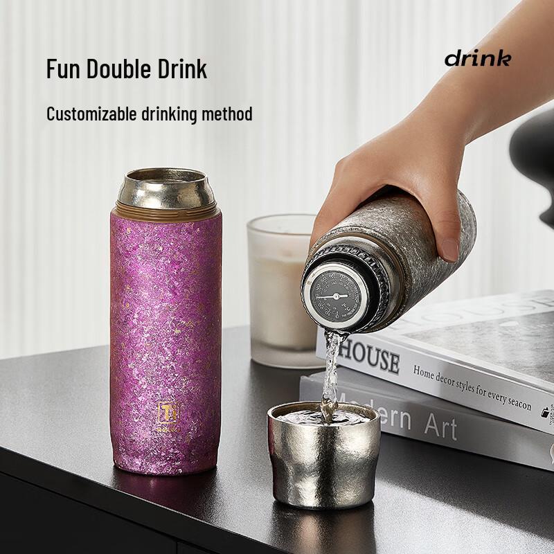 Wushengwu Fengtai Pure Titanium Insulated Tea Infuser Bottle