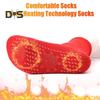 1 пара носков с подогревом, сохраняющих тепло ног 24 часа, силиконовые подошвы, средней длины, высокоэластичные, однотонные спортивные носки, удобные носки для холодной погоды