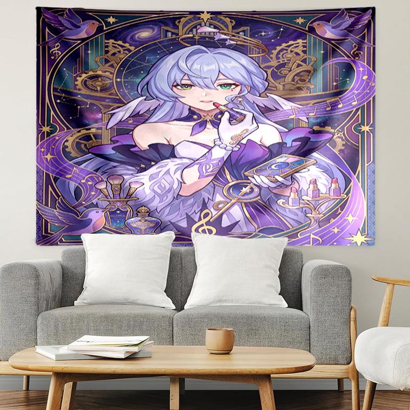 Robin (Honkai Star Rail) Print Tapestry, Lightweight Wall Hanging, for Bedroom, Dorm, Living Room, Home Art Decor, Birthday Christmas Gift for Friends