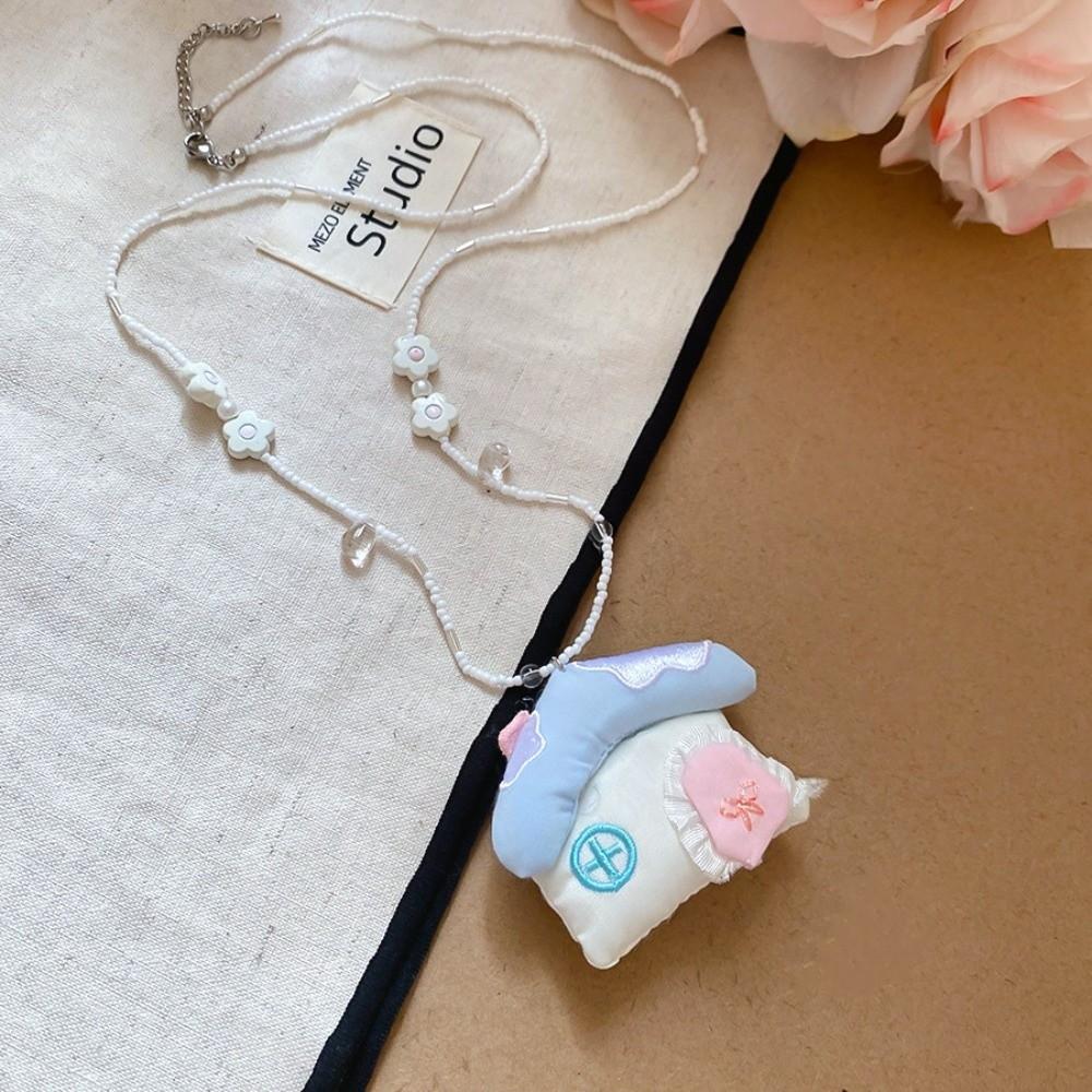 Flower Korean Beaded Necklace Jewelry Clavicle Necklace Y2K Ins Fashion Bohemian Choker Women