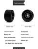 Double Row High-Elastic Shock Absorbing PU Four-Wheel Roller Skate Wheels - Non-Flashing, Universal Accessory