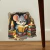 The Creative and Diligent Little Mouse Hole Can Freely Stick Home Decoration Wall Stickers
