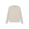 Essentials Flocked Logo Crewneck Long Sleeve T-Shirt Men Tops Wheat FOG-SS22-113