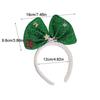 Non-slip Bowknot Hair Hoop Plush Christmas Headband Trendy Christmas Hairband  Ladies