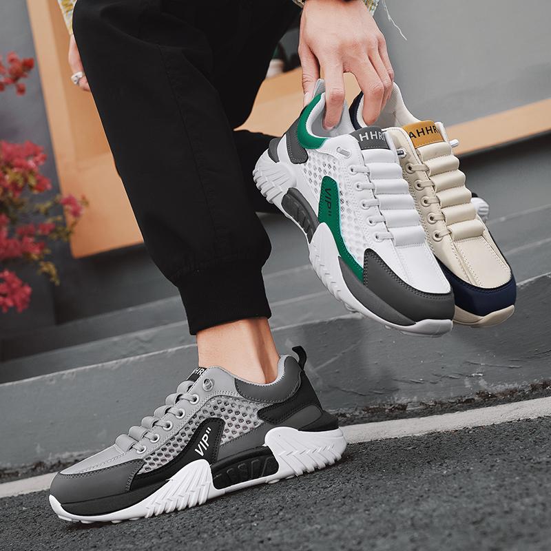 Новые универсальные нескользящие кроссовки для лета, мужские кроссовки для весны и лета, дышащие спортивные кроссовки для бега, повседневные кроссовки, легкие сетчатые кроссовки