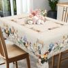 1 штука скатерти в стиле ретро с рисунком фермерского петуха, курицы и цыплят, деревенский стиль, весенне-летнее украшение, полиэстеровая машинная стирка,