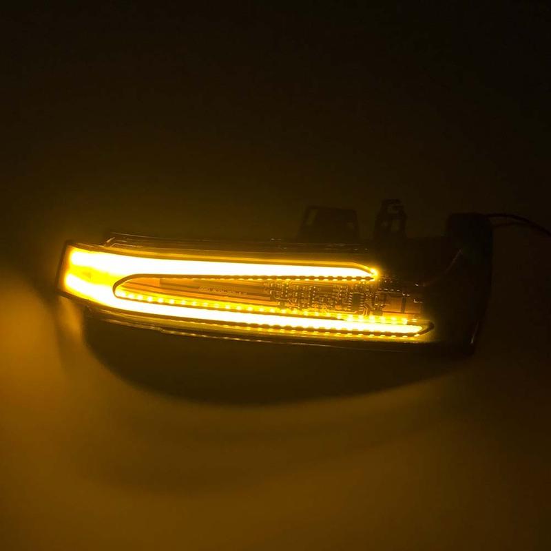 2Pcs Dynamic Turn Signal LED Light Side Mirror Indicator For Mercedes Benz W204 CLA A B C E S GLA GLK CLS Class W176 W212