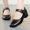 Zapatos de mujer женская мода круглый носок высокое качество нескользящие весенне-летние туфли леди прохладный комфорт студенческие черные туфли ba197