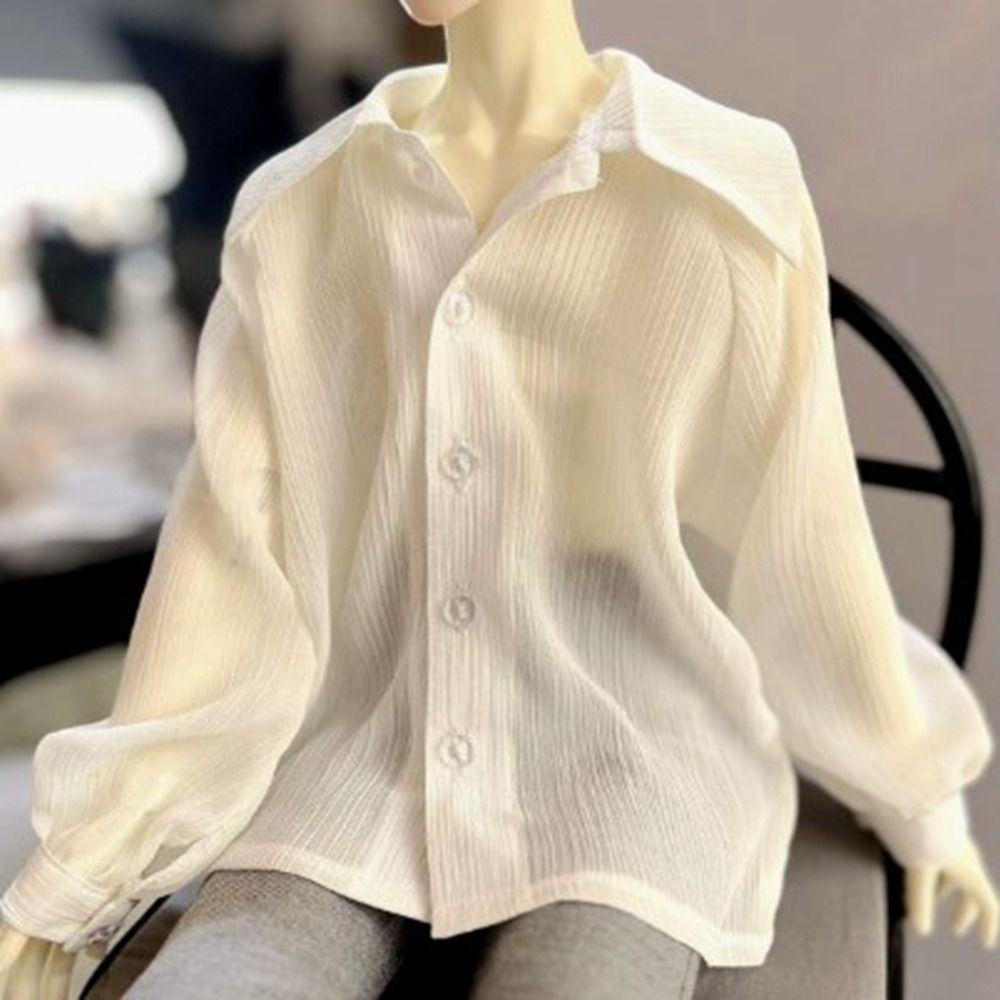 Casual Wears Long Sleeve Shirt for 1/3 1/4 1/6 BJD 30/45/60cm Dolls