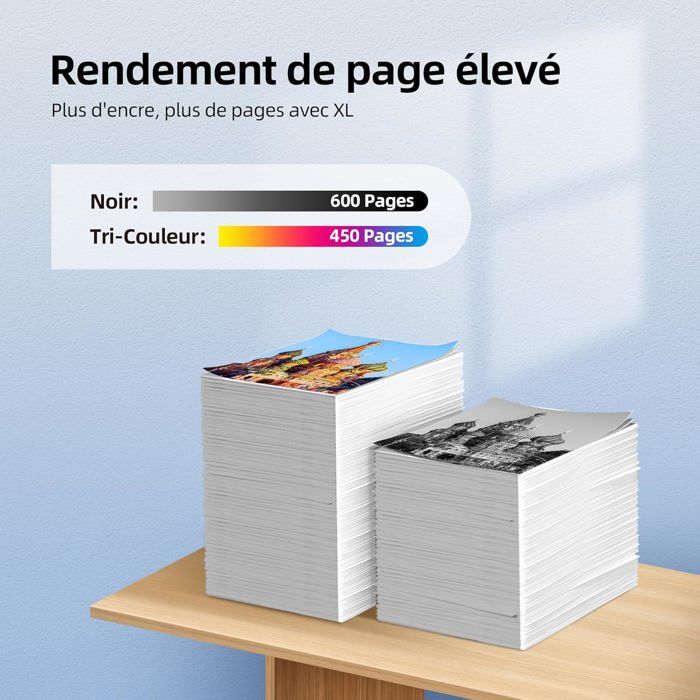 Cartouche d'encre - SWAPY - 305 XL - Noir et Couleur - Rendement élevé - Pack de 2