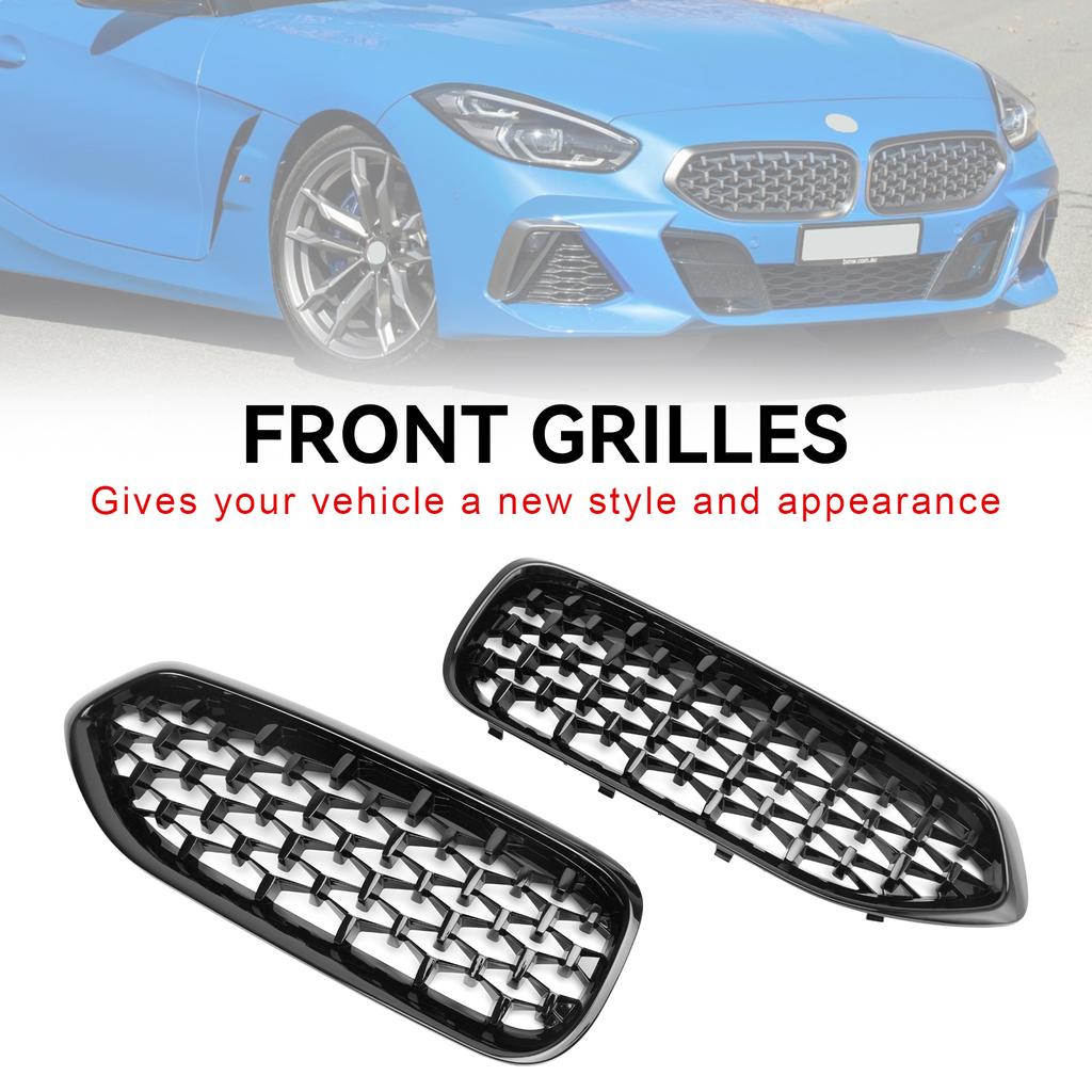Передняя решетка радиатора "Почки" в стиле Diamond Gloss Black для BMW G29 Z4 2019-2024