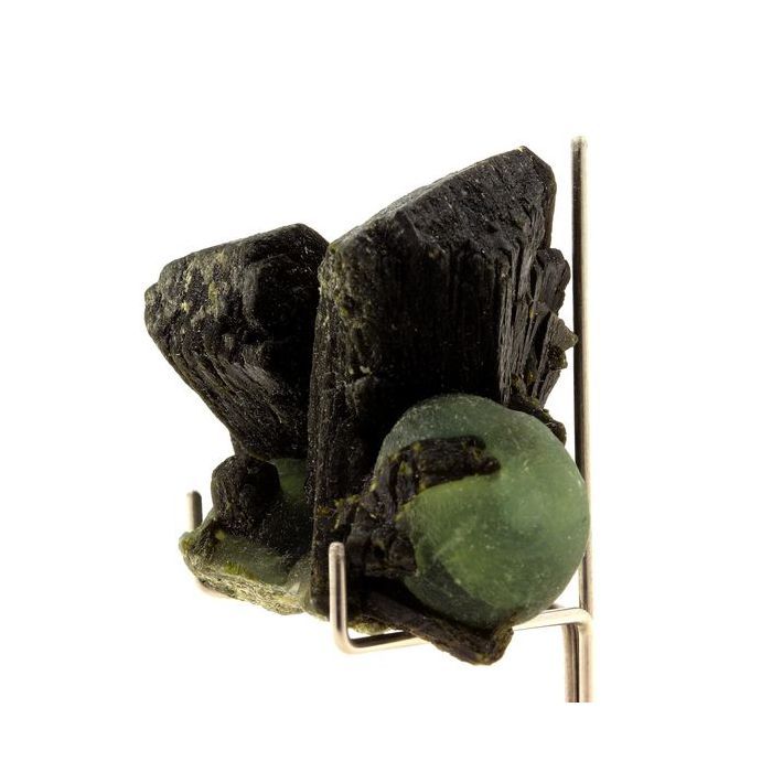 Pierres et Minéraux. Prehnite + Epidote. 515.0 ct. Bendougou, Kayes, Mali.
