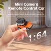 1:64 Mini RC Car, 2.4G FPV Remote Control Toy Car with HD Camera, Gyro, LED Ambient Light, APP Controlled Vehicle for