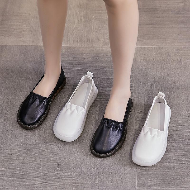 Модные белые кроссовки большого размера из натуральной кожи для женщин, вулканизированная обувь, модная женская легкая удобная повседневная обувь для беременных на плоской подошве