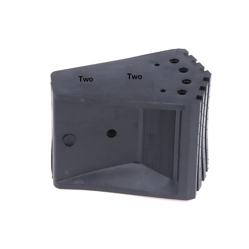 4/8PCS Ladder Non Slip Feet Attic Ladder Leg Protector Trapezoid Pads Furniture Foot Rubber Pads For Accessories Replacement Kit