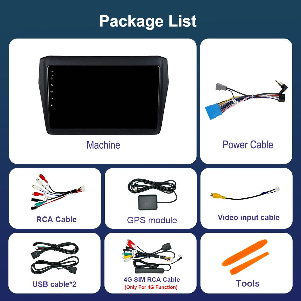 Android Car Radio Multimedia Video Player для Suzuki Swift 2017 2018 - 2019 GPS-навигация Bluetooth 4G WiFi GPS-навигация