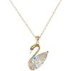 S925 Silver Classic Crystal Choker Necklace Pendant for Women 14K Gold Plated Necklaces Wedding Party Jewelry Gift
