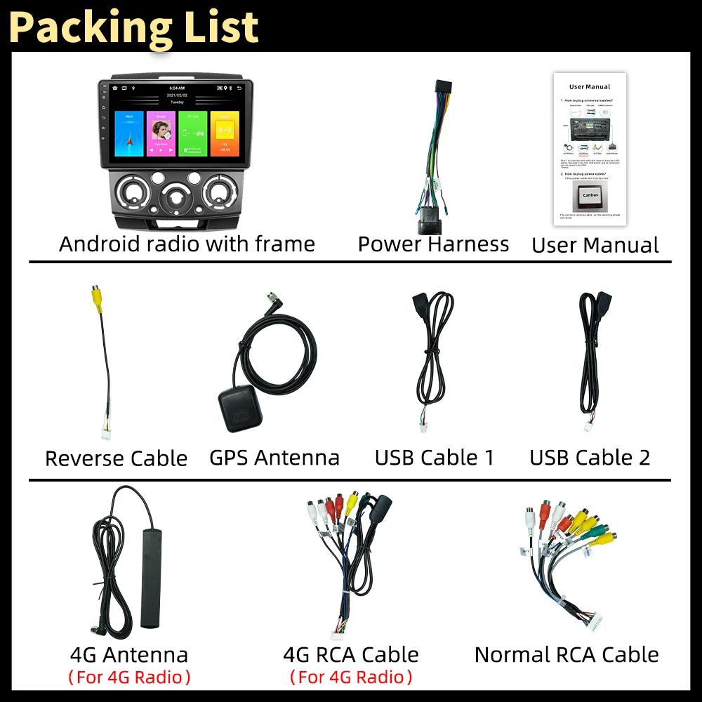 Car Stereo for Ford Everest Ranger Mazda BT50 BT-50 2006-2011 2 Din Android Radio Screen Multimedia Player Autoradio Head Unit