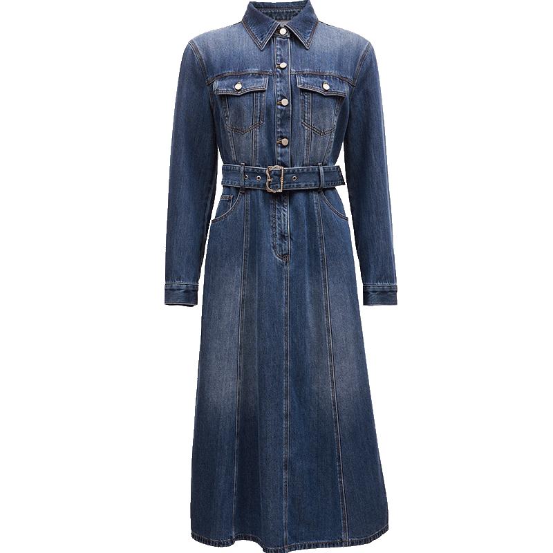 Veromoda Женское джинсовое платье из смесового хлопка