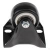 Black Heavy Duty Swivel Ball Caster Wheels for Furniture, , Carts with Long Thread Stem And Brake -