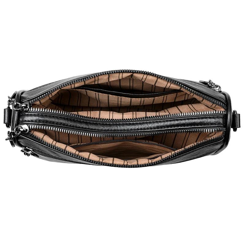 New Women's Crossbody Bag New Small Square Bag Trendy Fashion Casual Simple Double-deck Retro One Shoulder Messenger Bag