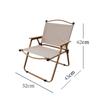 Nylon Material Steel-Pipe Folding Chair Camping Camping Fishing Portable Folding Backrest