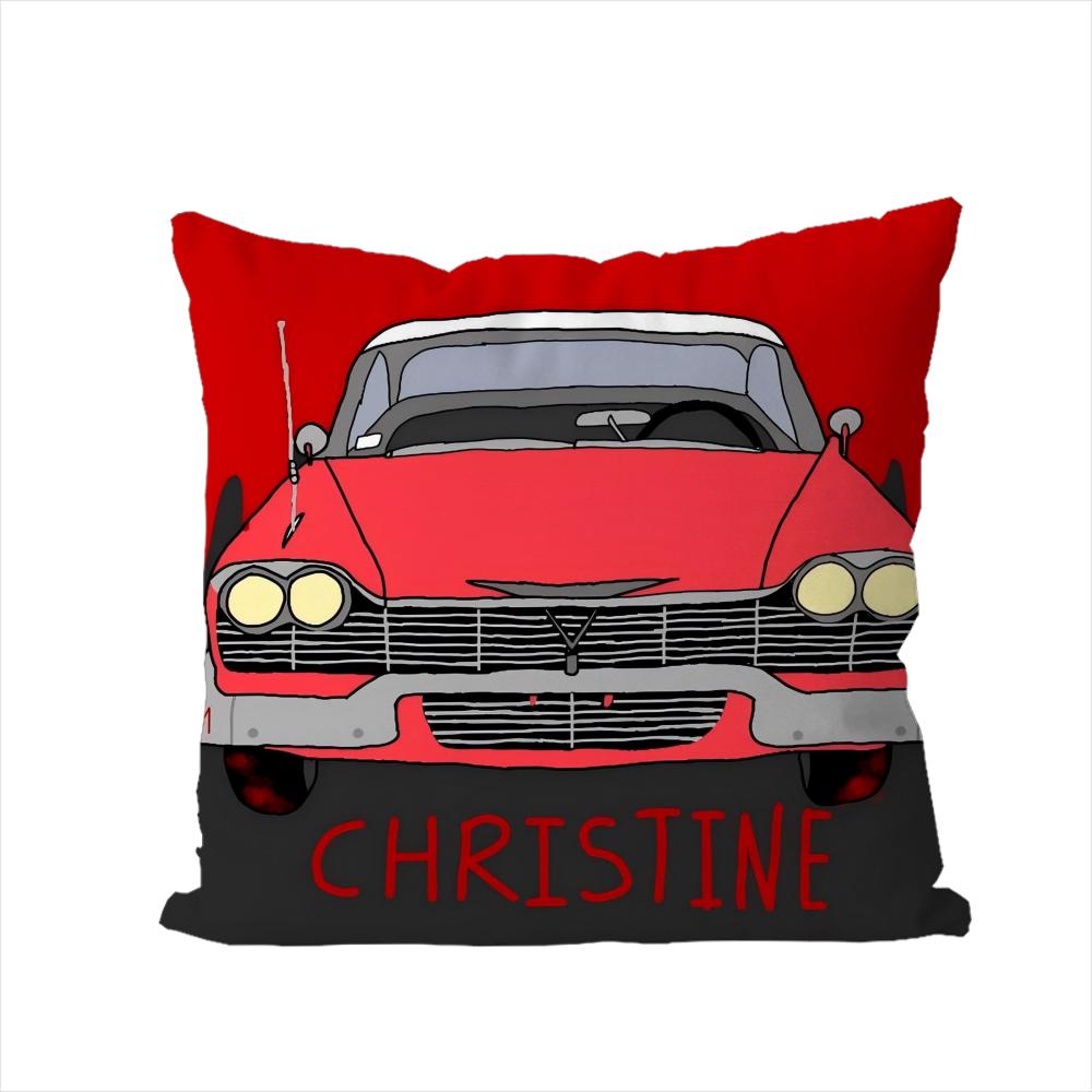 Чехол для подушки CChristine для автомобиля, дивана, декоративный для дома, двусторонний принт, плюшевая квадратная декоративная подушка, чехол