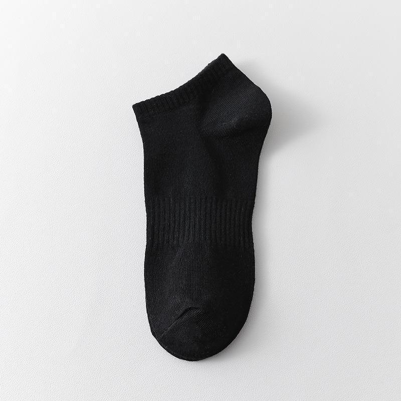 5 Pairs of Men's Spring and Summer Thin Deodorizing Sweat Absorbing Pure Cotton Tube Socks
