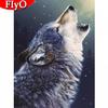 5D алмазная живопись волк полный квадратный круглый подарок ручной работы Алмазная вышивка животное мозаика снег рукоделие домашний декор