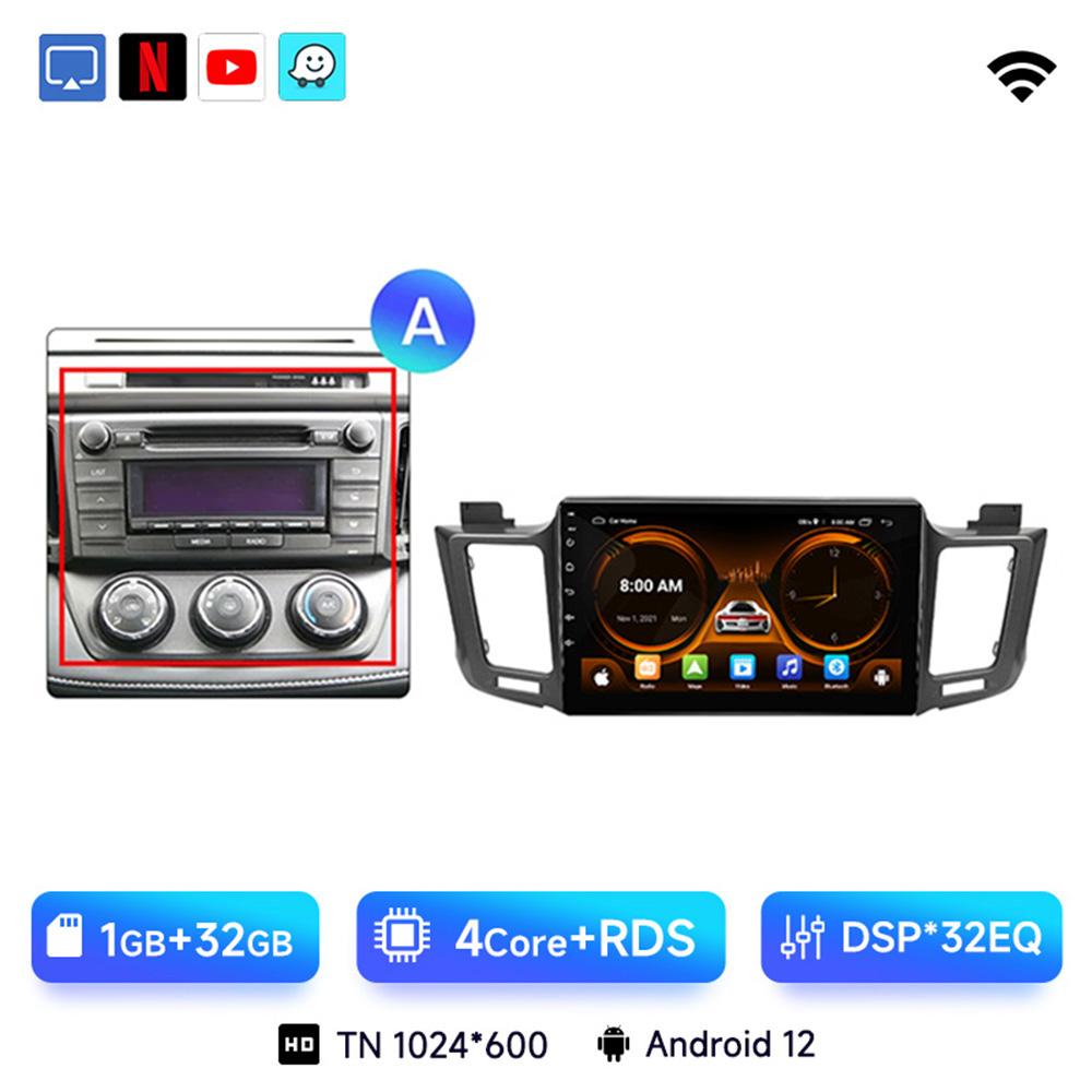 JIUYIN 10.1" Android 13 автомобильное радио для Toyota RAV4 RAV 4 2013 - 2017 мультимедийный проигрыватель 4G Carplay GPS стерео головное устройство