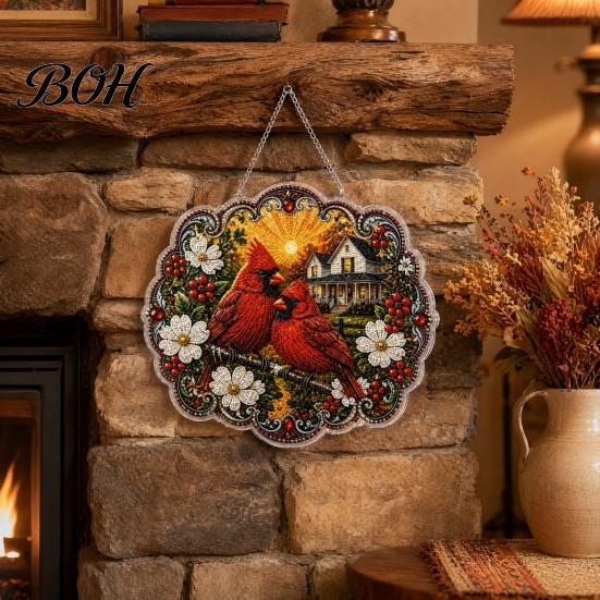 Comfortable Touch Pendant Highland Cow Diamond Art Hanging Ornament, Sunflowers Decor, Creative Unique Home Decor Accessory Aesthetic Decorative