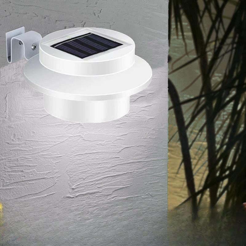 1 шт. Солнечный фонарь для забора, садовый, уличный, ландшафтный, 3 светодиода, настенный фонарь, фонарь для забора, светильник для раковины