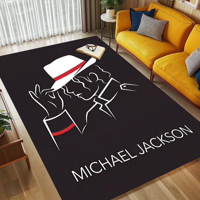 Michael Jackson'S Vision Living Room Nonslip Area Rug Soft Carpet For Bedroom Gameoom Playroom Sofa Office Home Decor Doormat