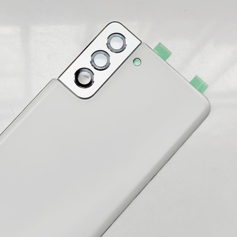 Задняя стеклянная крышка SM-G996 для Samsung Galaxy S21+ 5G S21 Plus Задняя крышка аккумулятора, Задний корпус + Крышка объектива камеры