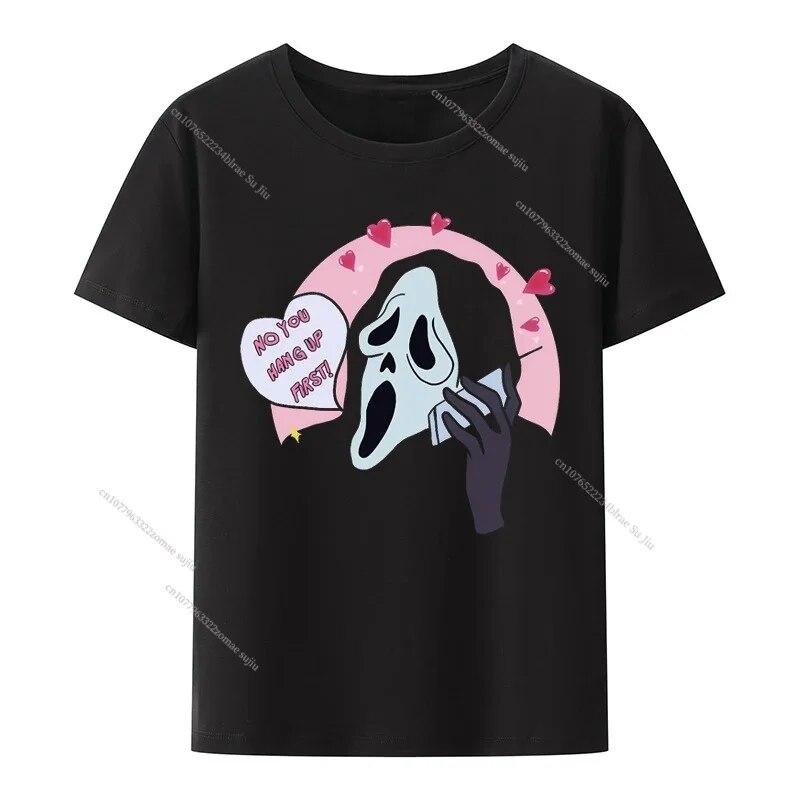 Horror Movie Printed T-shirts Fashion Harajuku Style High Street Short Sleeve Summer Unisex's Pure Cotton Top Casual Unisex's Clothing