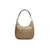 COACH Jules 29 Classic Presbyopia Zipper Closure Canvas and Pebbled Leather Hand-held Shoulder Crossbody Bag Large Women's Khaki