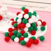 100 Pcs/Lot Macaron Pompom Fluffy Ball 10Mm Coloful Plush Ball Handmade Craft Diy Decor Toy Hairband Material Accessories