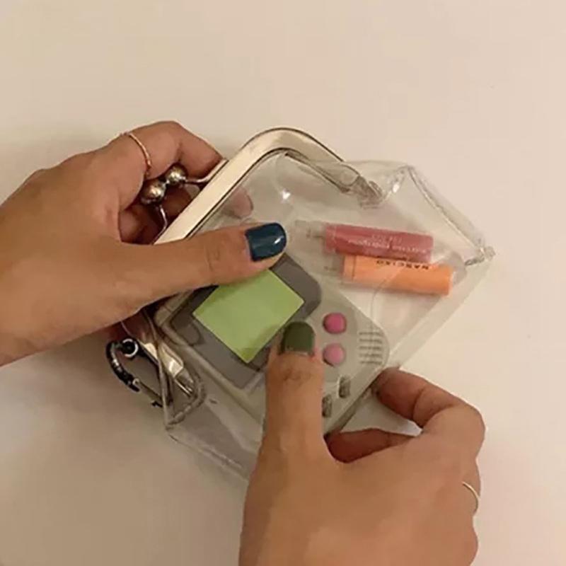 Мини-мешочки для денег Карта автобуса Зажим-«железный рот» Держатель для кредитных ID-карт Маленький Прозрачный кошелек для монет Кошелек для мелочи