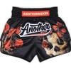 Skull Rose Flower Muay Thai MMA UFC Martial Arts Shorts Pants Kickboxing Boxing Fight Unisex Men Women Kid Quick Dry Print Elastic Polyester Training